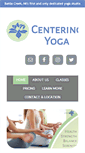 Mobile Screenshot of centeringyogabc.com