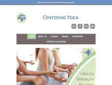 Tablet Screenshot of centeringyogabc.com